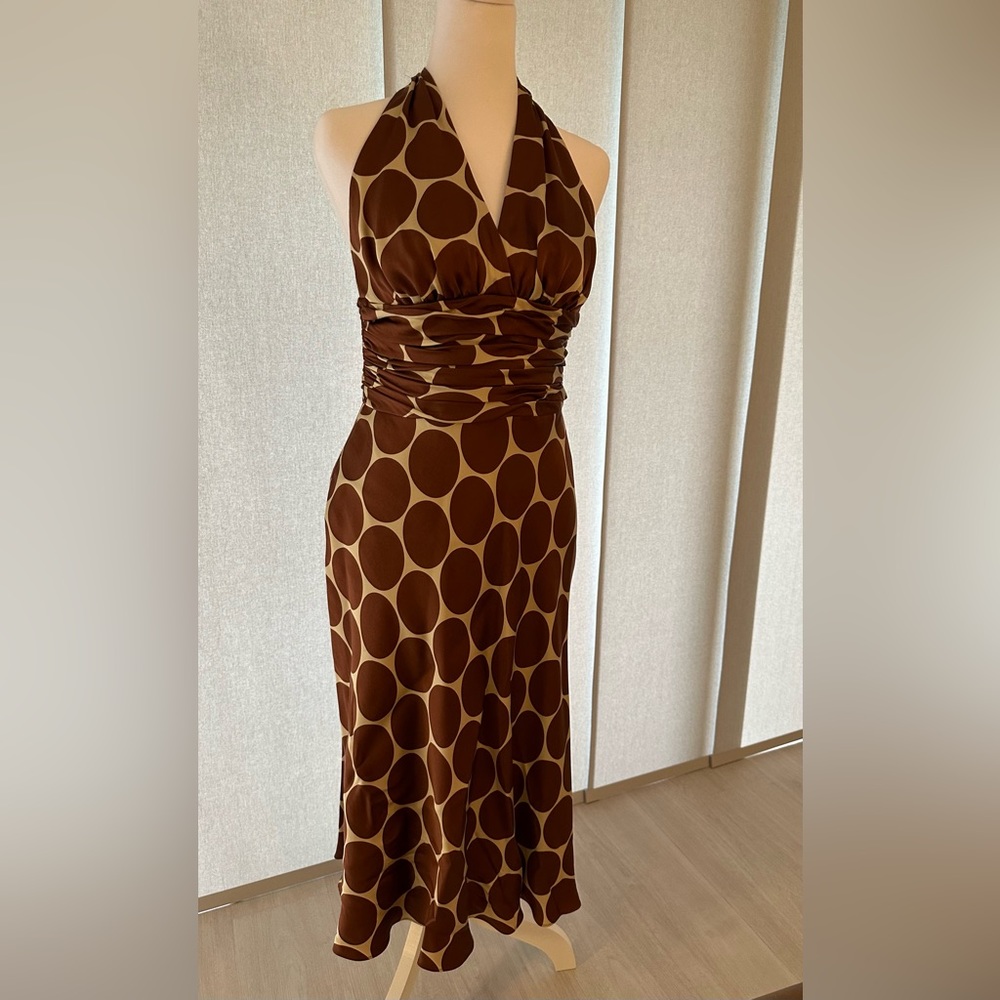 Anne Klein Silk Halter Dress Size 4